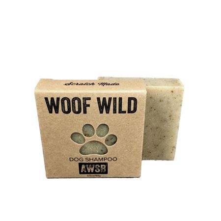 a wild soap bar woof wild dog shampoo bar