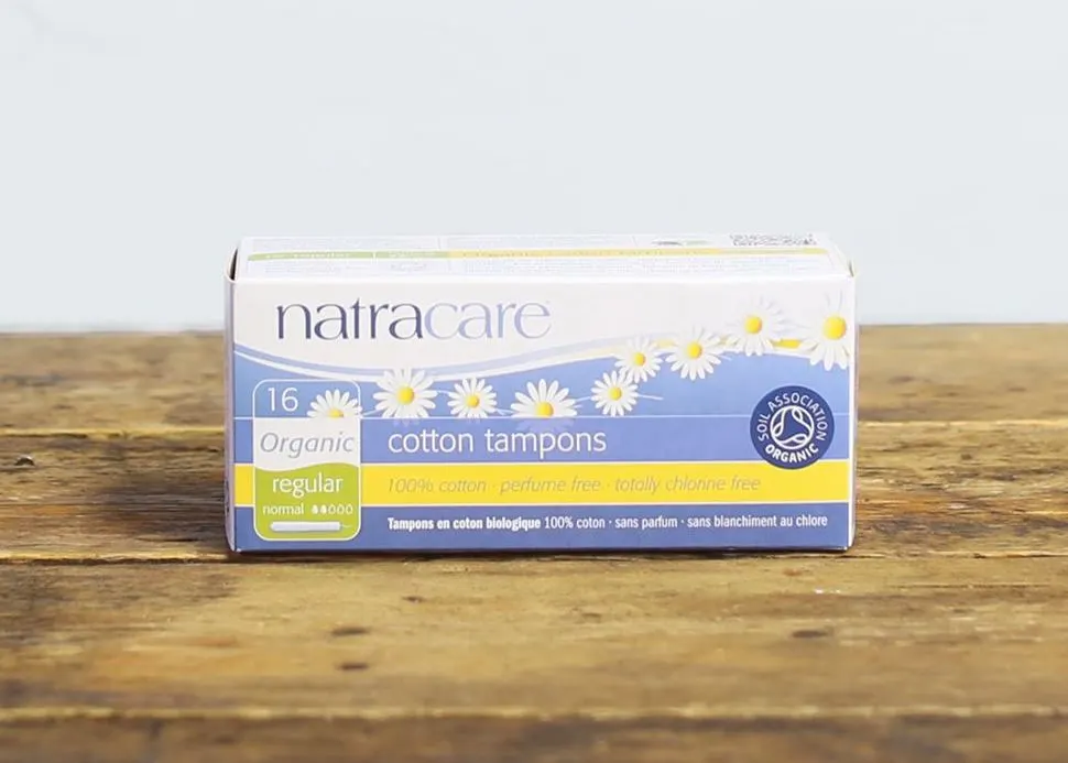 natracare organic eco-friendly biodegradable cotton tampons