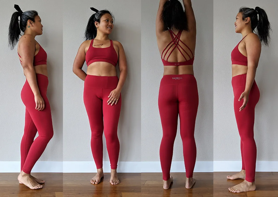 barbell apparel leggings review and sports bra schimiggy