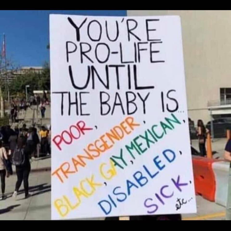 abortion pan pro life is not equal