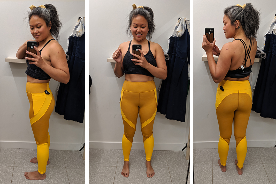 lululemon early extension tight in honey yellow schimiggy reviews