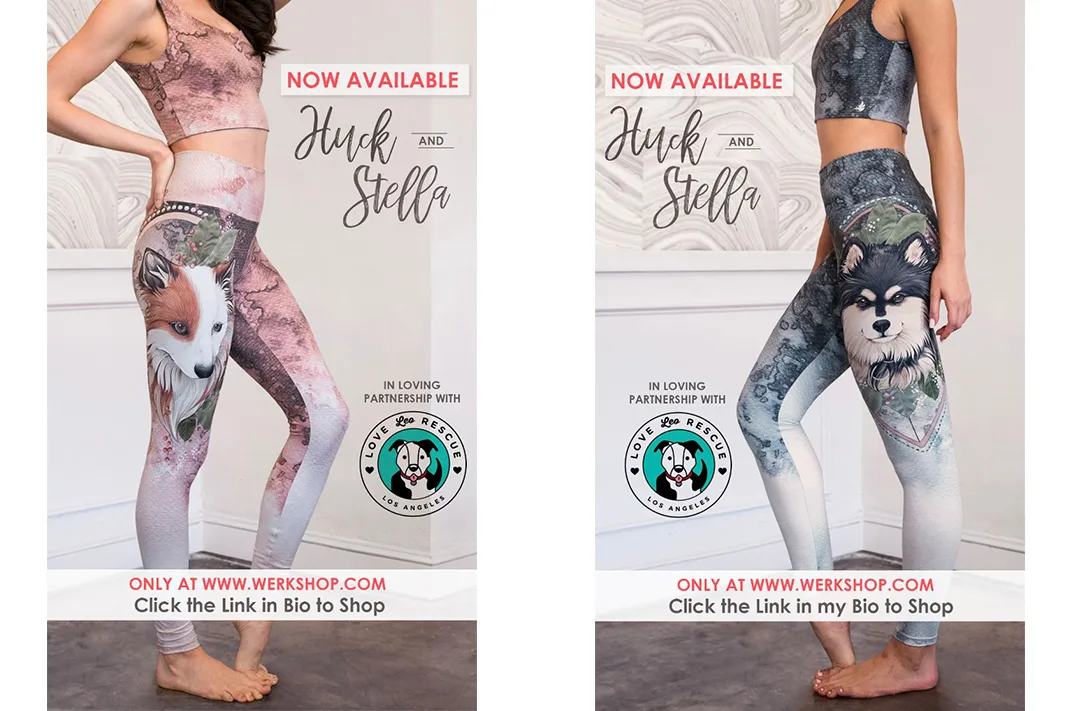 werkshop huck and stella husky dog leggings