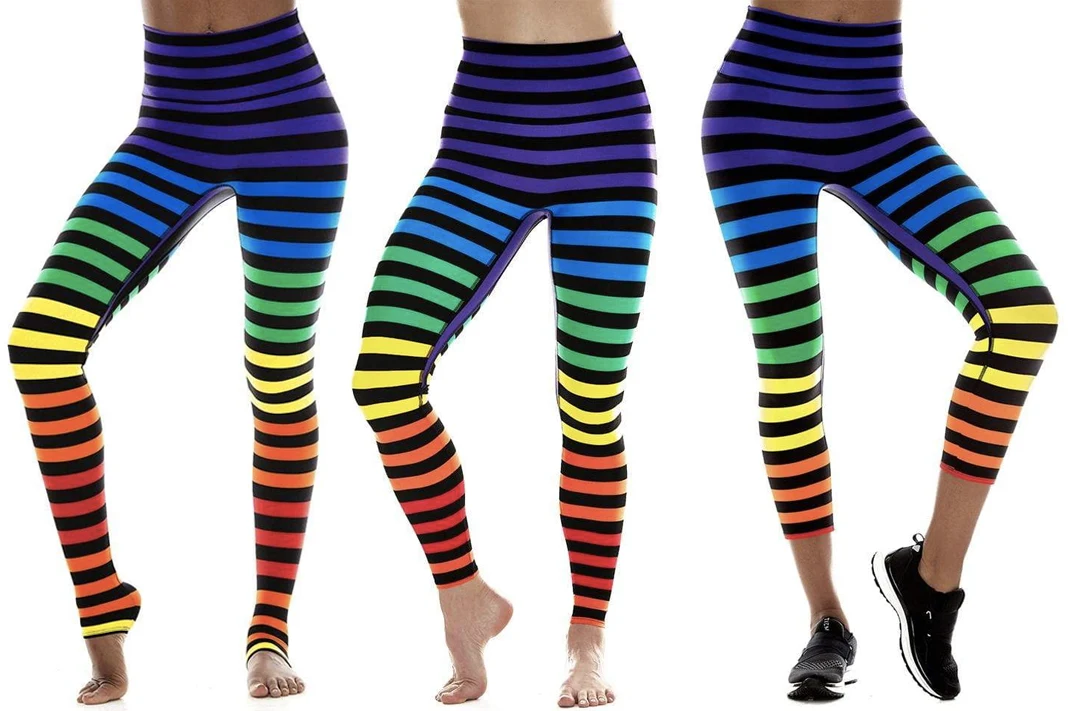k-deer dana rainbow stripe lgbtq leggings