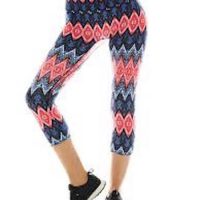 k-deer sedona crop capri leggings