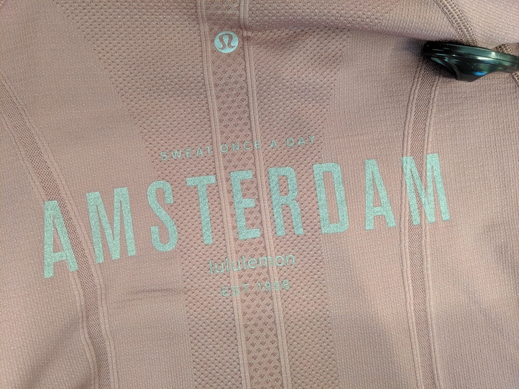 lululemon amsterdam store and product photos swiftly short sleeve logo