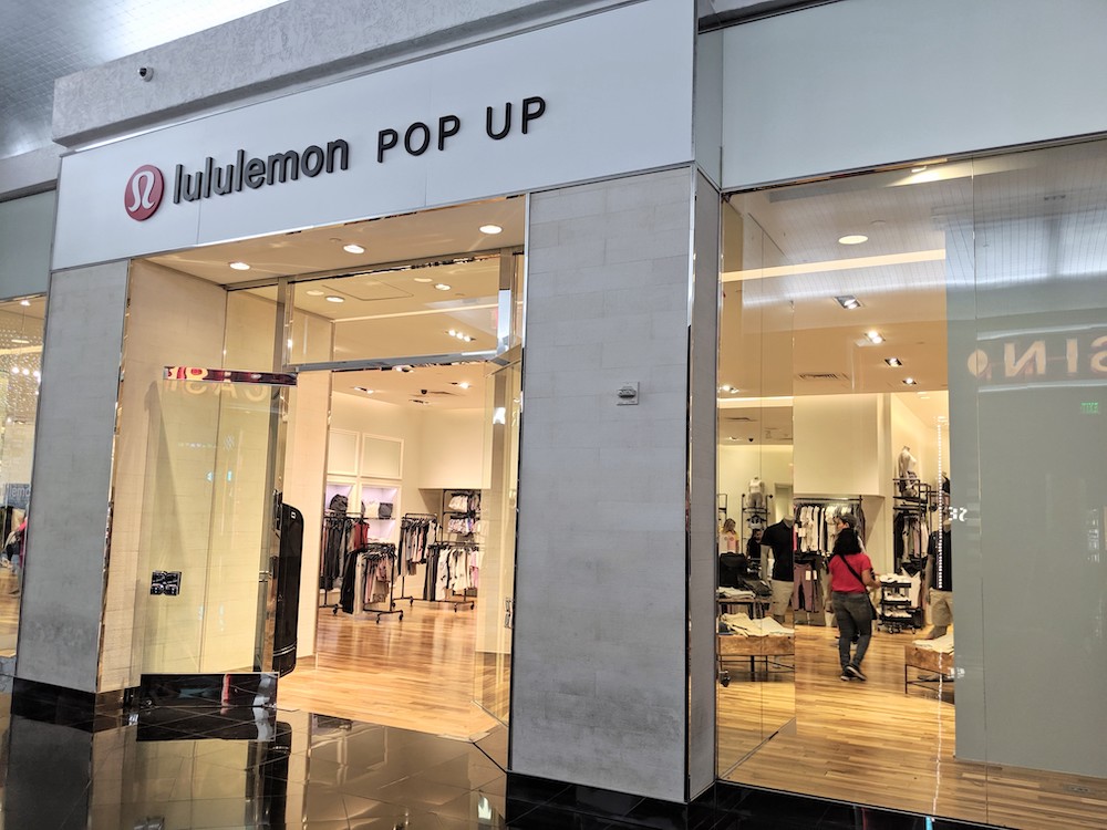 lululemon pop up shop in las vegas miracle mile