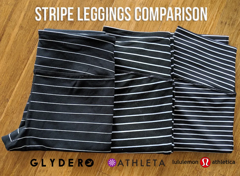 schimiggy reviews striped leggings comparison lululemon athleta glyder