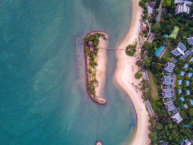 singapore sentosa beach coast island