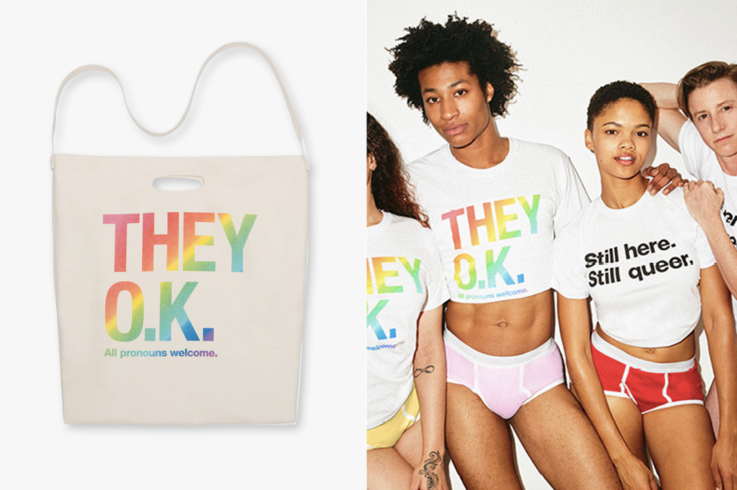 american apparel pride collection 2019 rainbow apparel for men and women