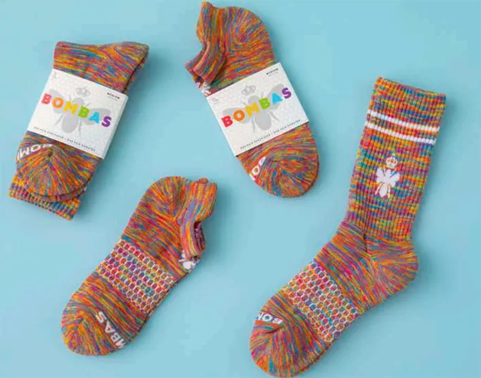 bombas pride rainbow socks