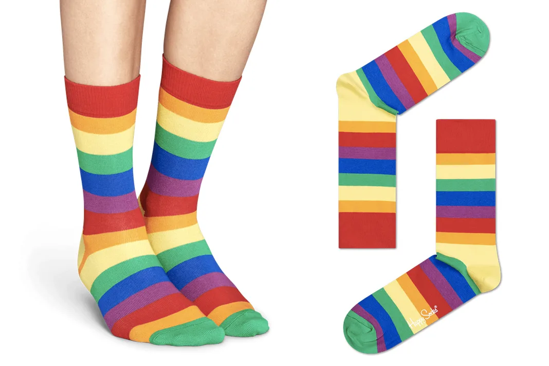 happy socks pride collection rainbow high socks