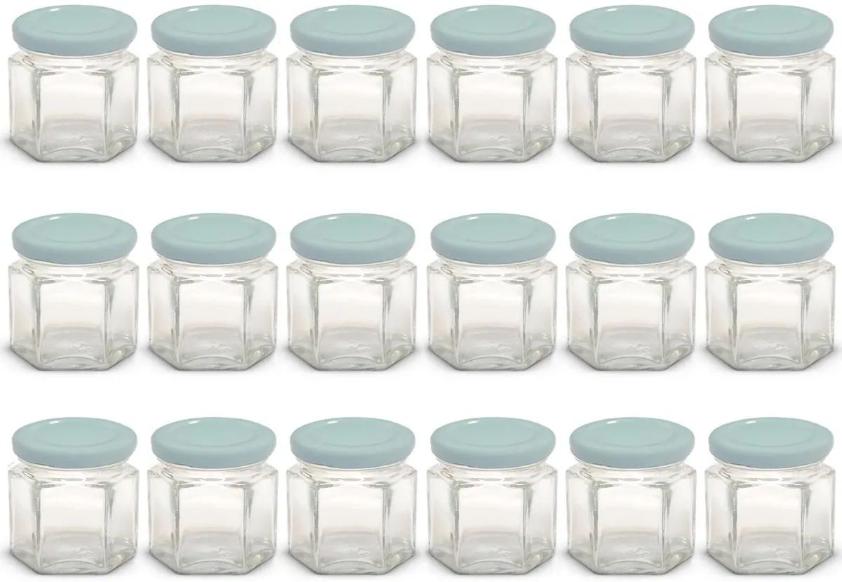 hexagon refillable spice containers