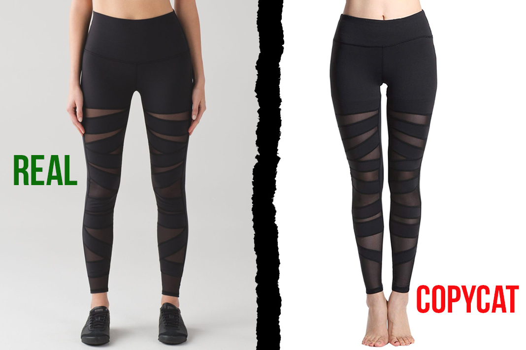 lululemon vs Lotus Instyle tech mesh dupe leggings copycat activewear