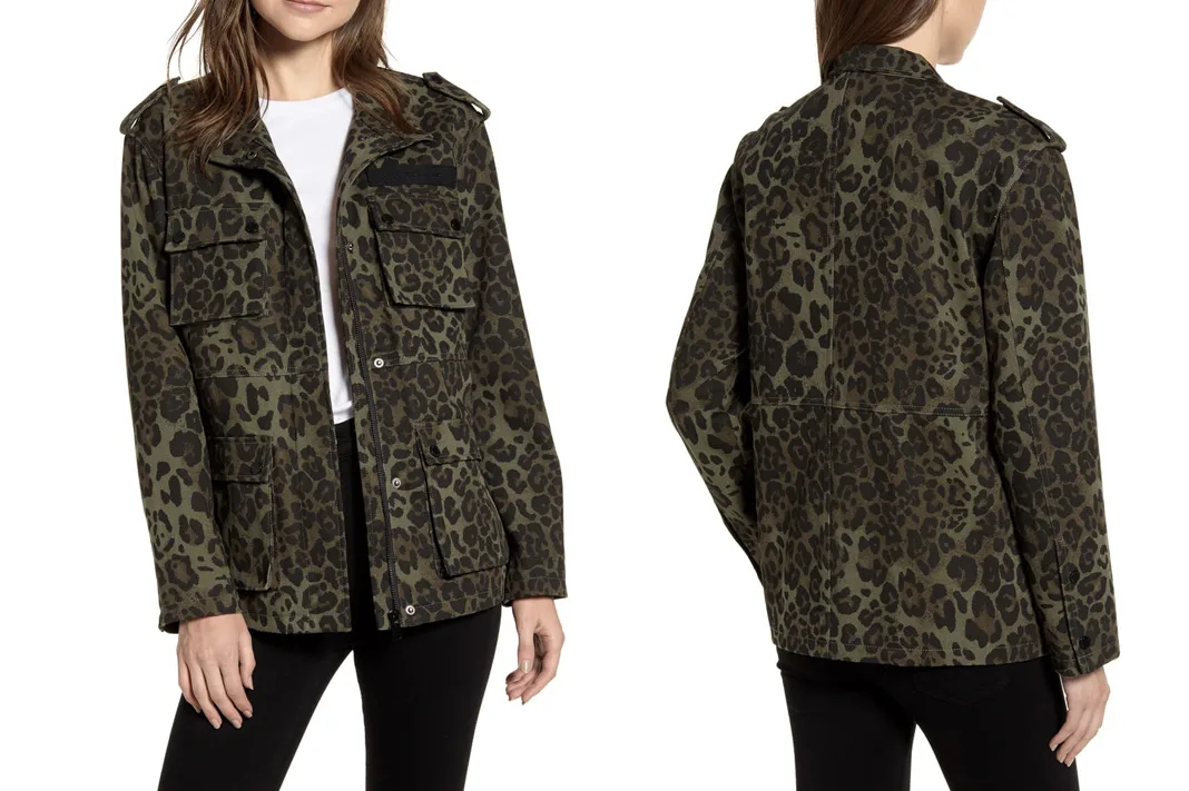 avec les filles leopard cargo jacket nordstrom anniversary sale