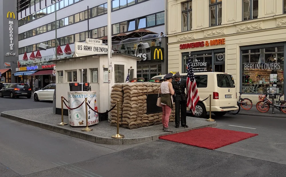 checkpoint charlie attraction in berlin germany