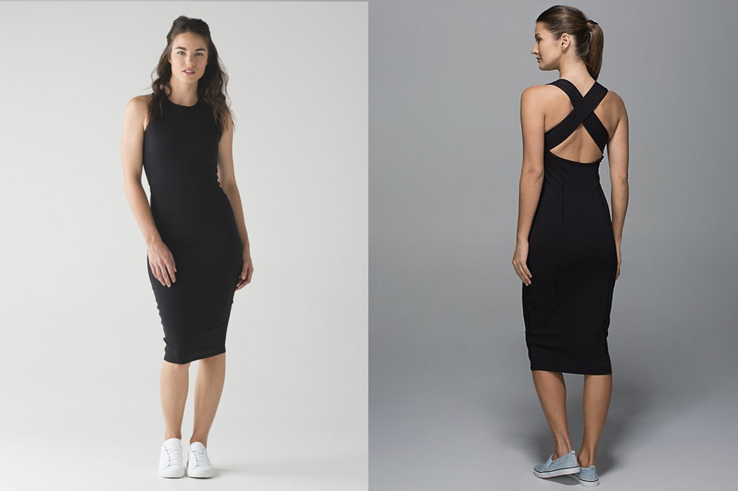 lululemon picnic play midi dress cross back