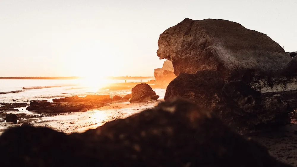 Albufeira rock formation on beach inexpensive travel destination