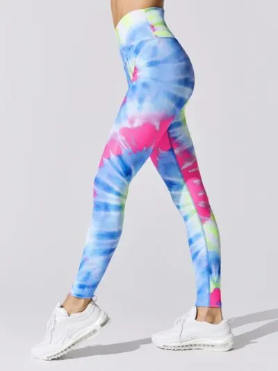 Beach Riot Ayla Tie-Dye Ribbed Leggings