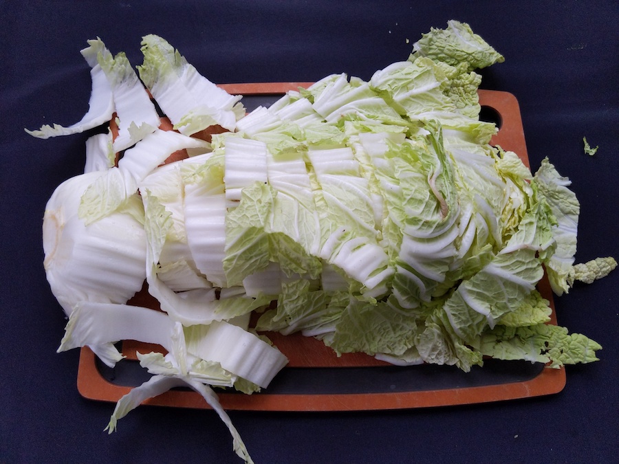 kimchi recipe chopped napa cabbage ingredient