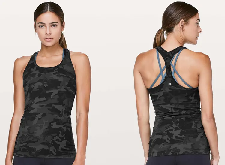 lululemon Cool Racerback II Tank Top in Nulu Incognito Camo Multi Grey ICMI