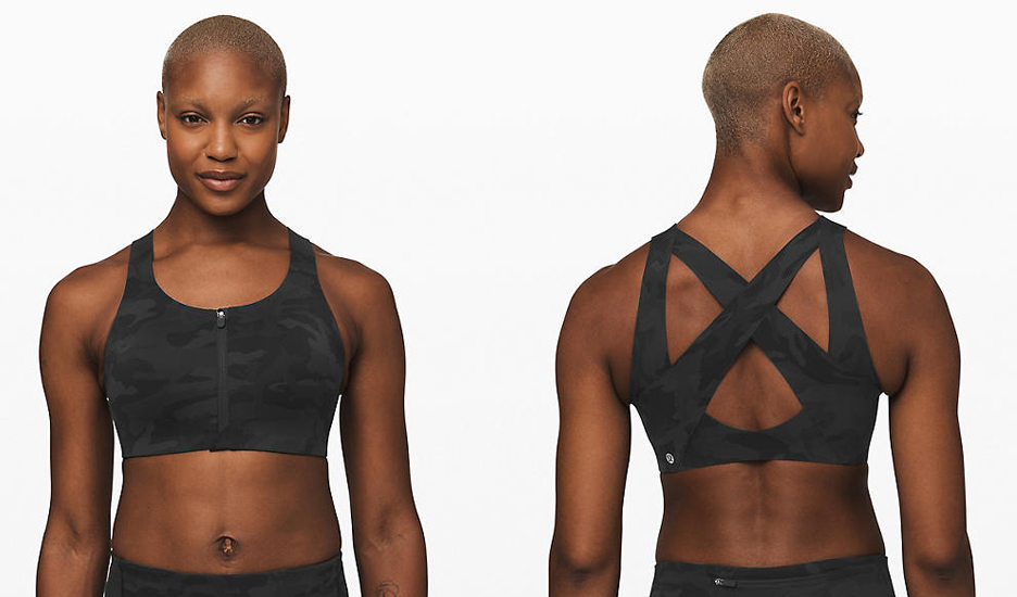 Lululemon Free To Be Bra *High Neck - Incognito Camo Multi Grey