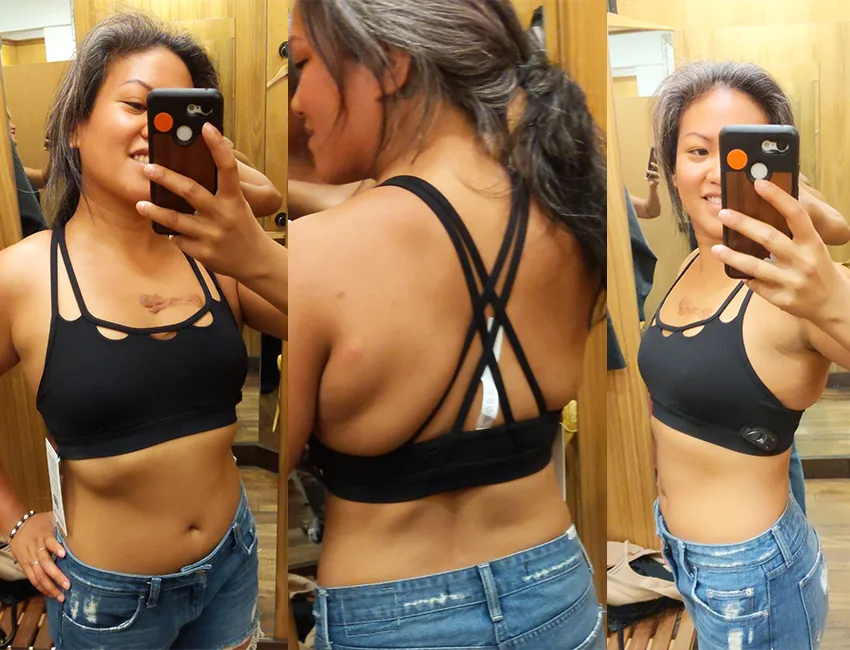 lululemon crescent sports bra in black review and try on schimiggy