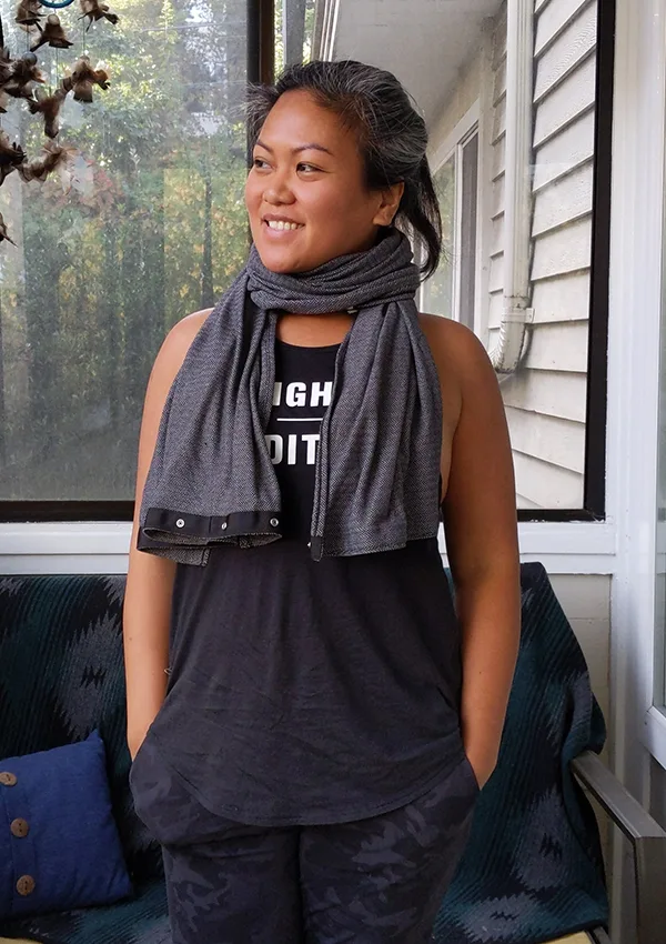 How to Wear a lululemon Vinyasa Scarf Wrap Dangle