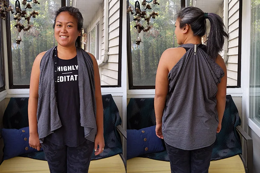 How to Wear a lululemon Vinyasa Scarf as a Vest