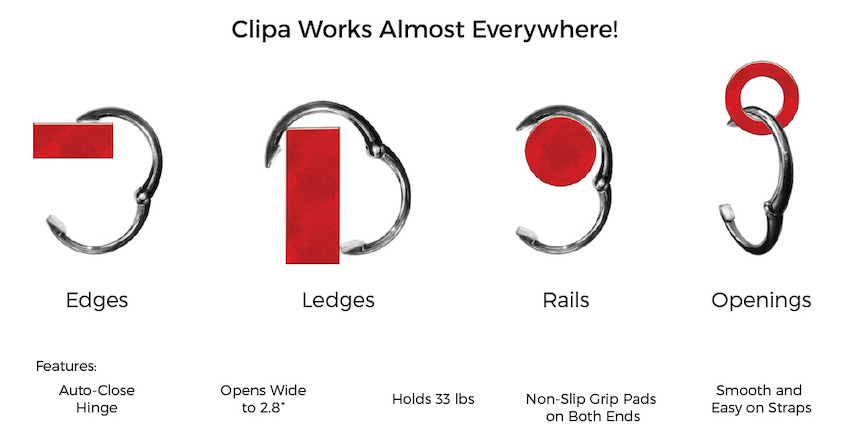 How to use the Clipa purse hook