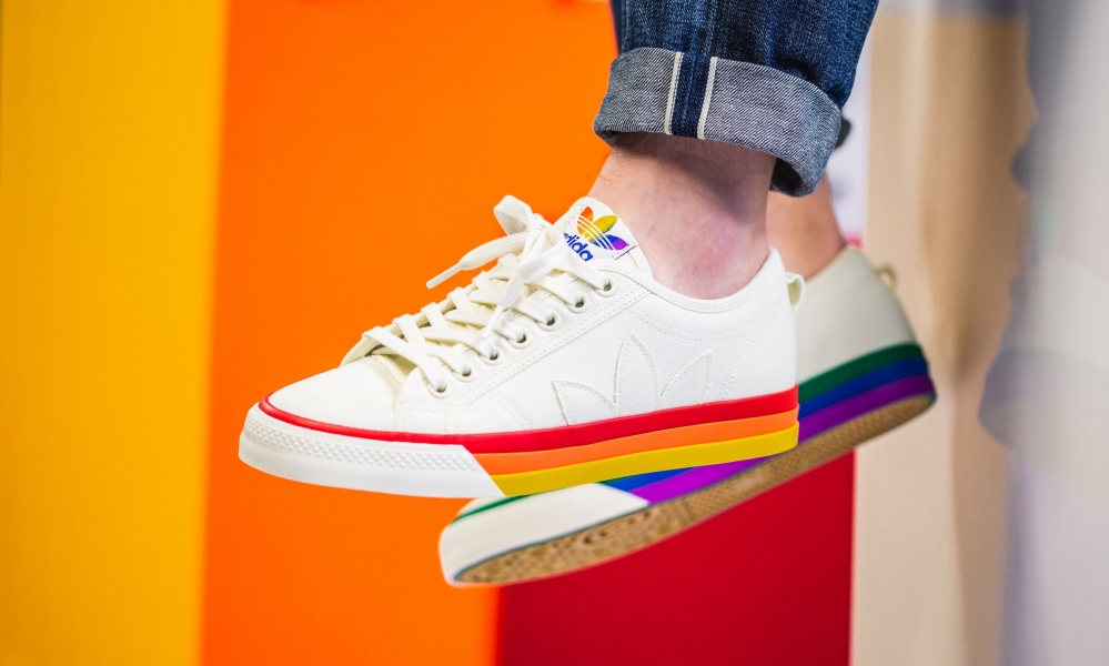 adidas nizza pride rainbow sneakers 2019