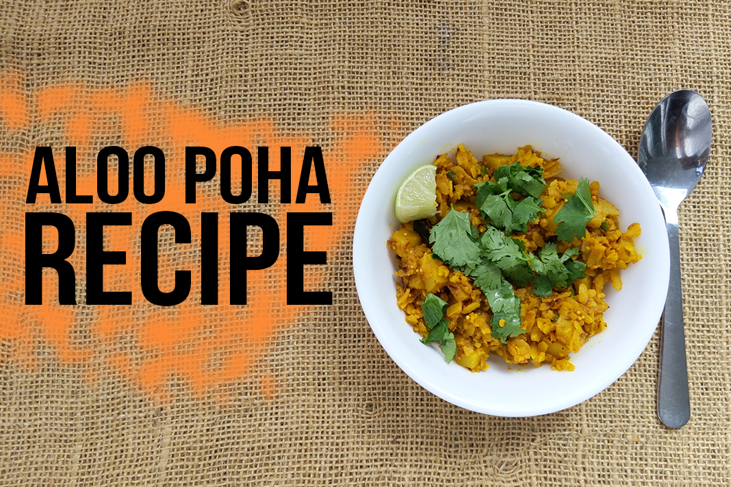 Aloo Poha Recipe Indian Vegan Breakfast