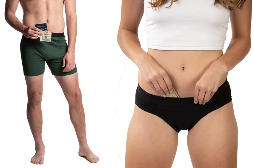 Stashitware Anti-theft underwear for men and women