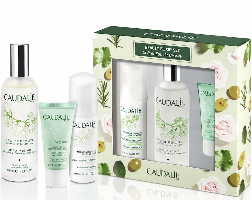 Caudalie elixir set skincare gift