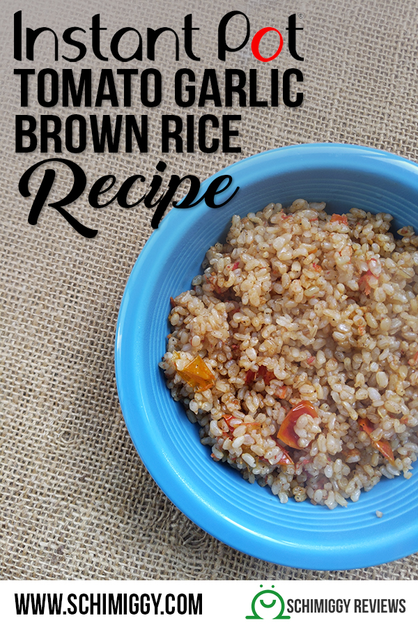 instant pot tomato garlic brown rice recipe | Schimiggy Reviews