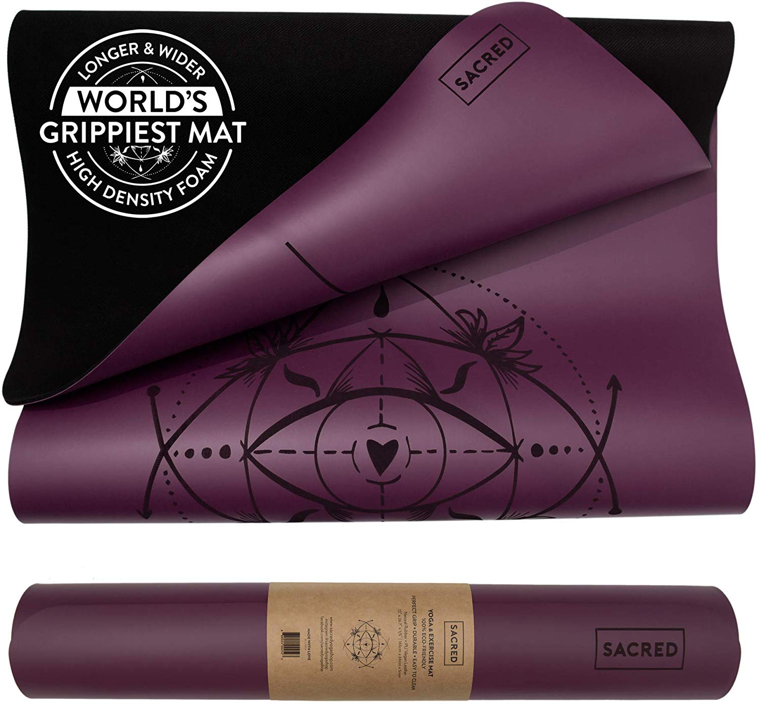 sacred grippy yoga mat