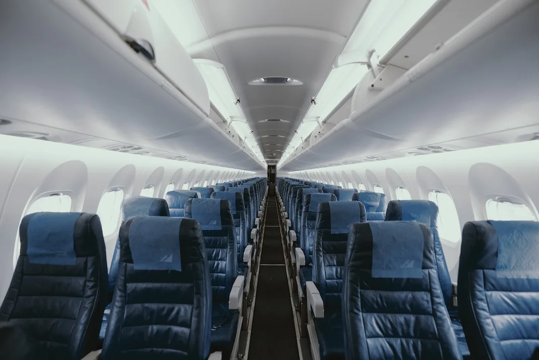 airplane cabin empty flight