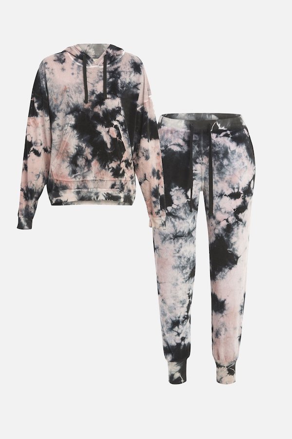 Electric and Rose Pink Sweatsuit Jogger Set