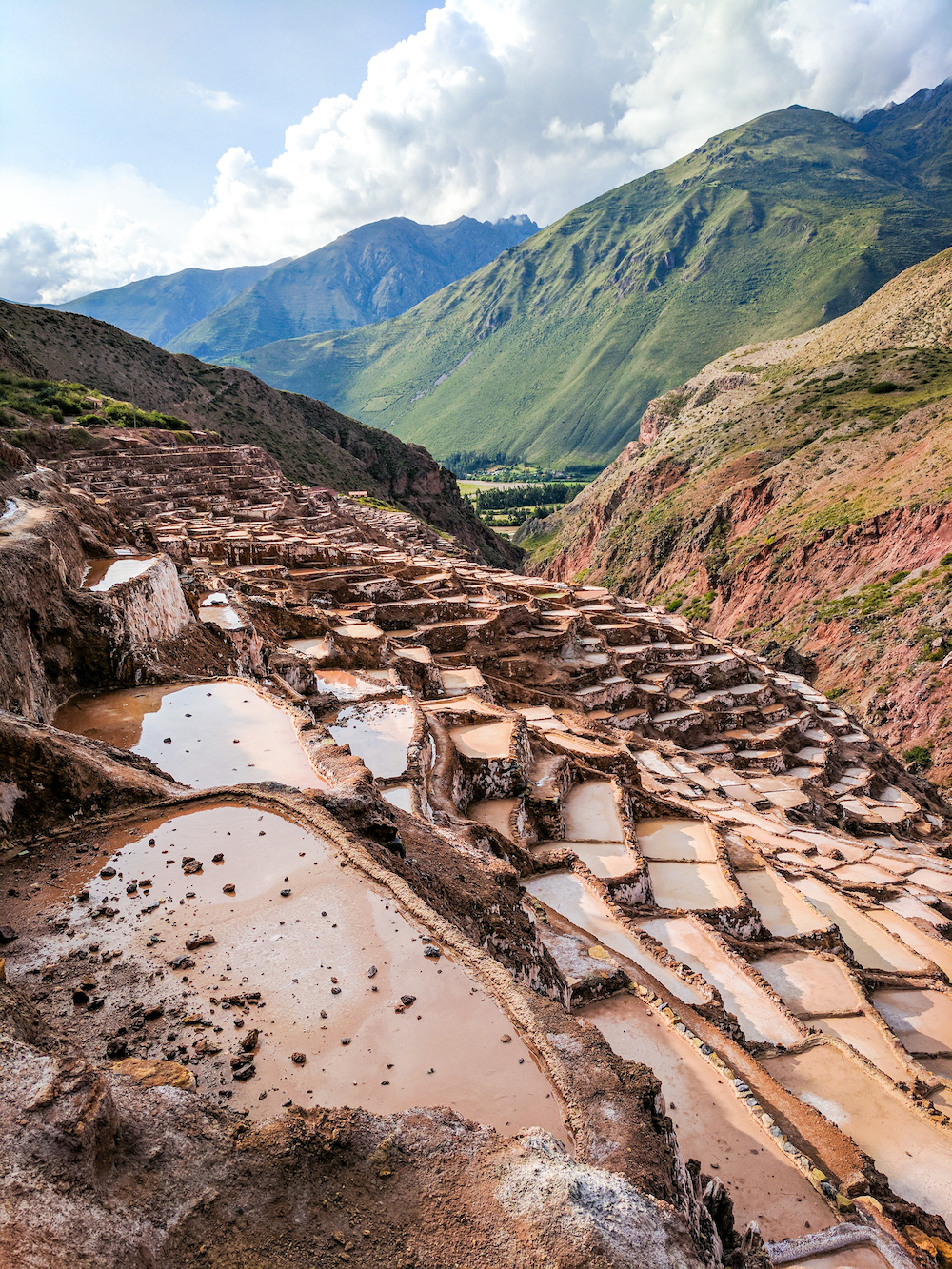 Maras salt flats in Peru