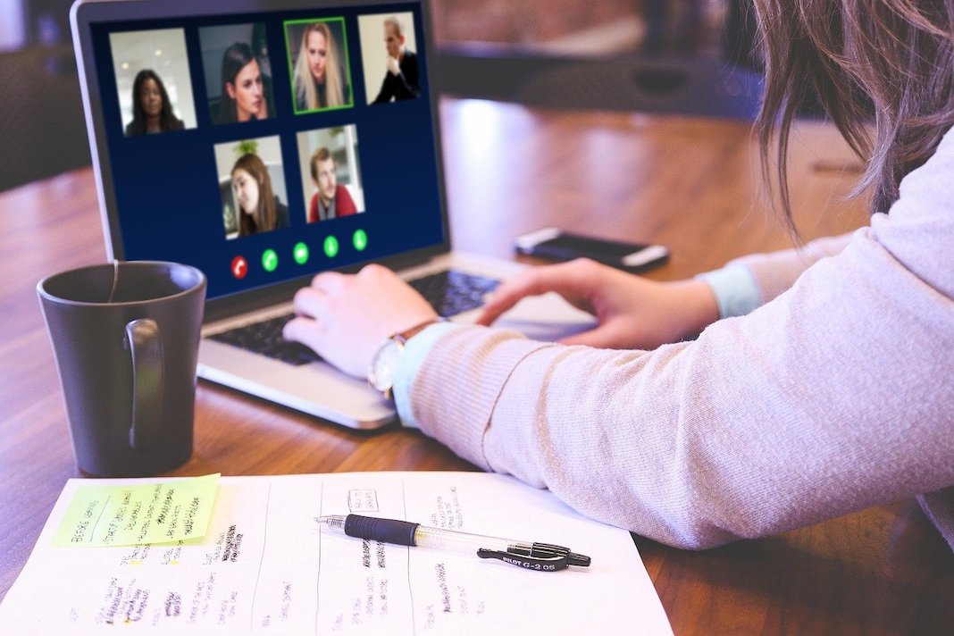 connecting with friends and family via video chat