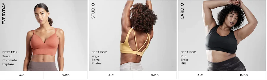 Athleta Sports Bra Guide