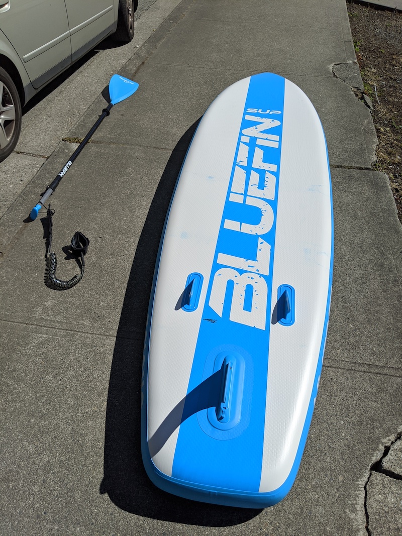 bottom of bluefin cruise SUP board