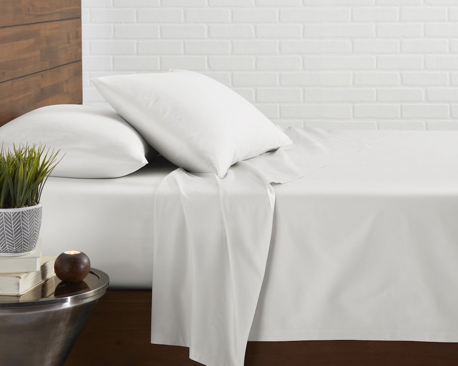 hulyahome satin bedsheets white