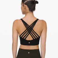 lululemon free to be moved long line bra black