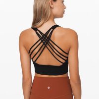 lululemon free to be wild long line bra black