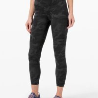 lululemon wunder train tights in incognito camo multi grey