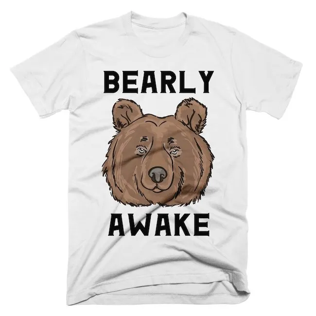 bearly awake tshirt alley and rae
