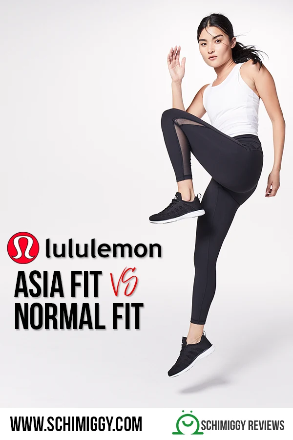 lululemon Asia Fit vs Normal Fit