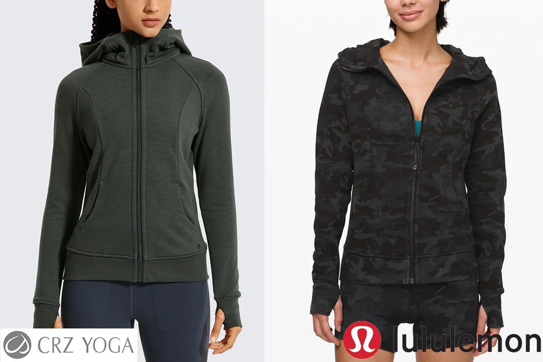 CRZ Yoga and lululemon Scuba Hoodie dupe