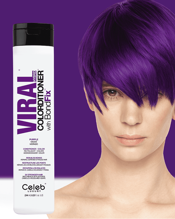 Celeb Luxury Color Depositing temporary hair dye purple