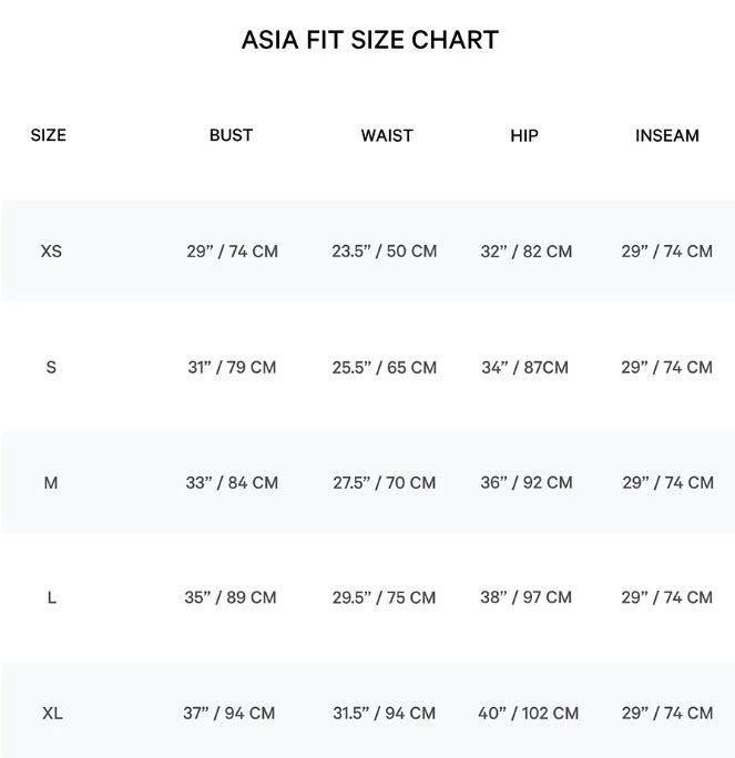 Lululemon Asia Fit Sizing Redditlist  International Society of Precision  Agriculture